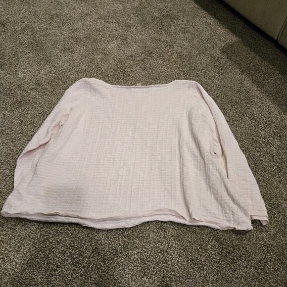 Eileen Fisher Women's Light Pink Organic Linen Cotton Blend Sweater Size 2XL - Picture 6 of 10
